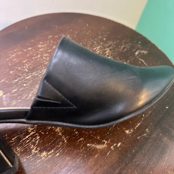 Call it Spring Black Vegan Leather Mules Size 6.5 Slip Ons - Picture 4 of 7